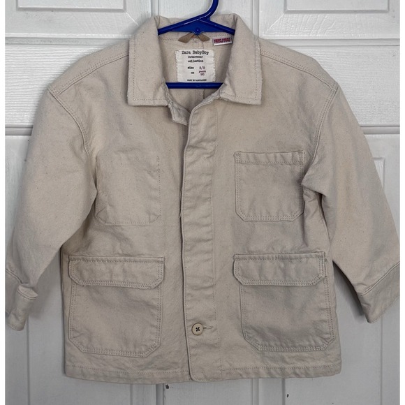 Zara Other - Zara Boys Canvas Cotton Chore Jacket Size 2 3 Years Toddler Coat Countrycore
